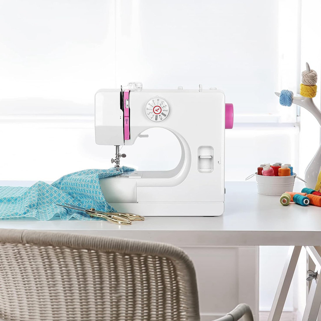 HTVRONT Electric Sewing Machine Crafting Mending Machine for