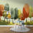 Whimsical Autumn Forest Wall Mural-795858013
