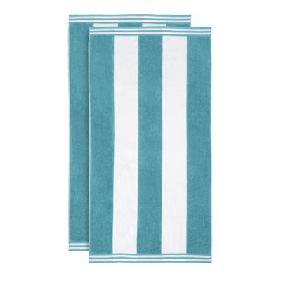 Oversized Cabana Striped Cotton Beach Towels