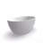 55 Inch Freestanding Solid Surface Soaking Bathtub