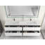 Ensemble de meuble-lavabo double mural 84 po Seavy-1018436949