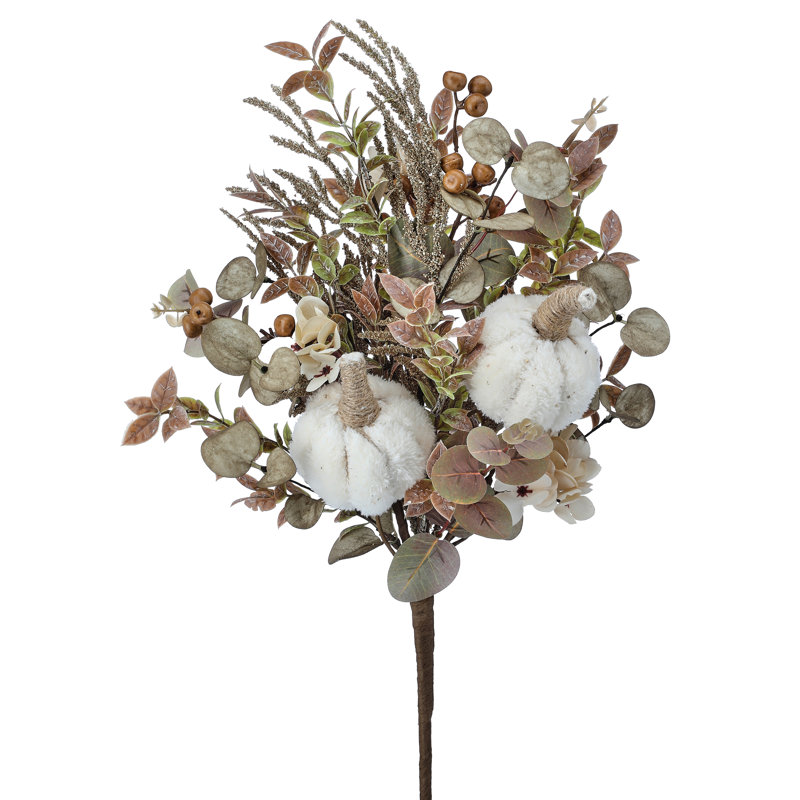 Bouquet d'automne doux 21 po avec citrouille