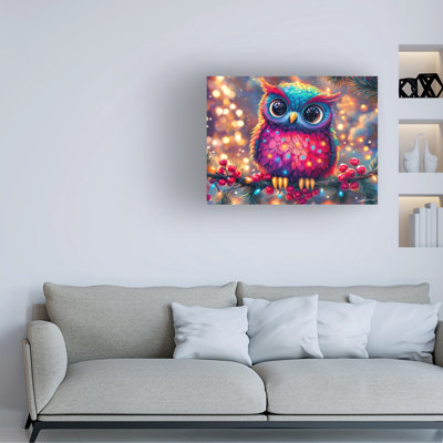 Art sur toile Shawna Stewart Christmas Hooty