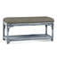 Summer Retreat Wicker Shelf Storage Bench-71425204-71425234