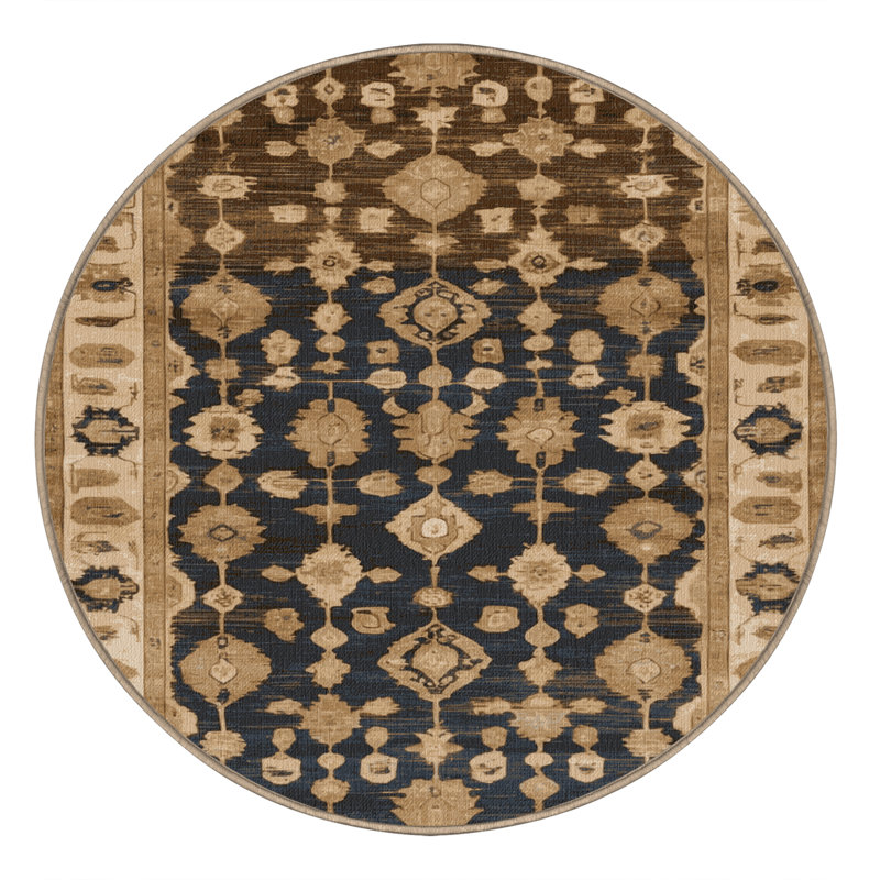 Tapis brun lavable à la machine, Rectangulaire 8 pi x 12 pi