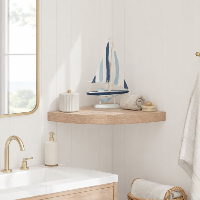 Hudson Floating Shelf, Brown