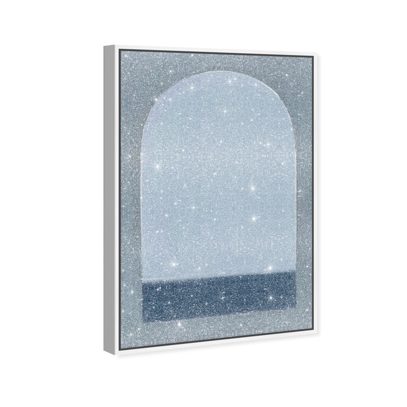 Minimal Ocean Window Print by Oliver Gal, 31"H x 46"W, White Floater Frame