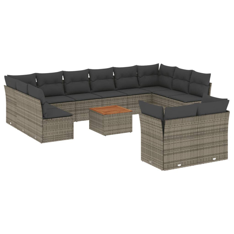 Ensemble de canapé de jardin Vidaxl PE