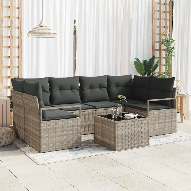 120cm Wide Patio Sofa with Cushions