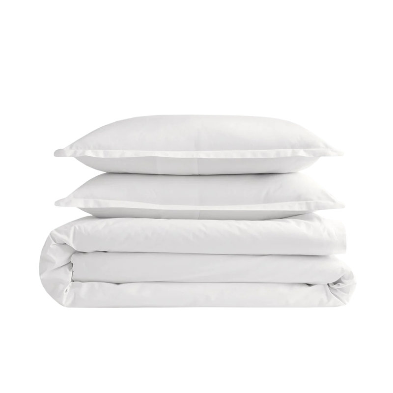 Delara 100% Eucalyptus Lyocell TENCEL™ Cooling Duvet Cover Set with 8 Corner Ties – Soft, Silky & Moisture-Wicking, Dove