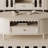 Cream style design solid wood coffee table