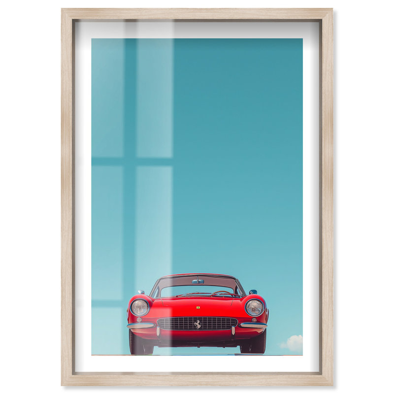 «Timeless Drive (III) Shadowbox» par Notoriart, H 31 po x l 21 po, Crème, crème