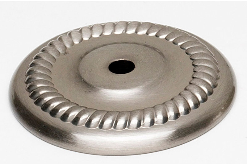 Plaque arrière Traditional, Nickel satiné