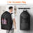 90L Laundry Bag, Extra Large Laundry Backpack with Shoulder Straps and Mesh Pocket for Laundromat, Heavy Duty Laundry Bag Backpack for Dirty Clothes for College Dorm/Travel/Apartment, Black-987831951-1000685475