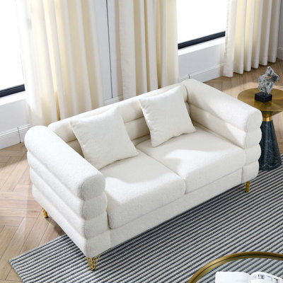 Marypatricia Oversized  Upholstered Loveseat, Modern Sofa Couch