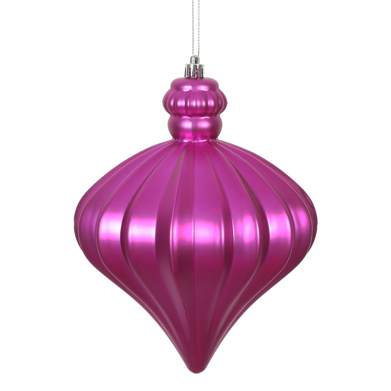 Ornement de Noël oignon 6 po, Fuchsia