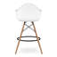  Tabouret de comptoir avec accoudoirs, vert, paquet de 4-71243294