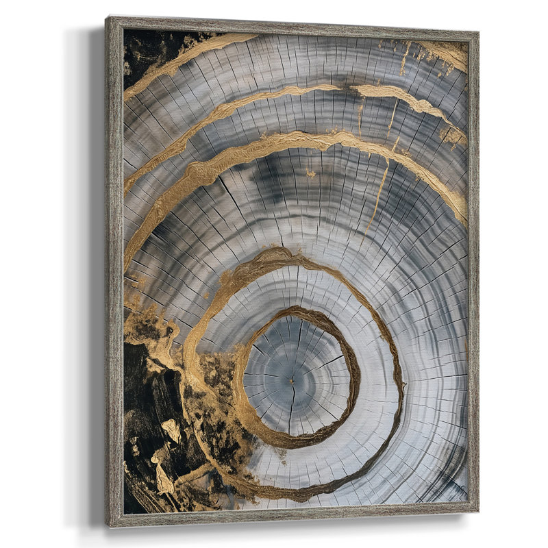 ABSTRACT Series CCLXIV Framed Print - Solid Wood, 30" H x 24" W