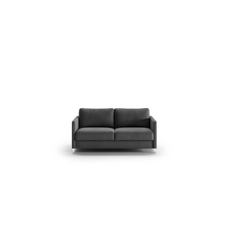 Elfin Loveseat Sleeper, 33.5" H x 64.25" W x 39" D, Black