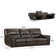 Elha 89'' Genuine Leather Dual-Power Zero Gravity Reclining Sofa