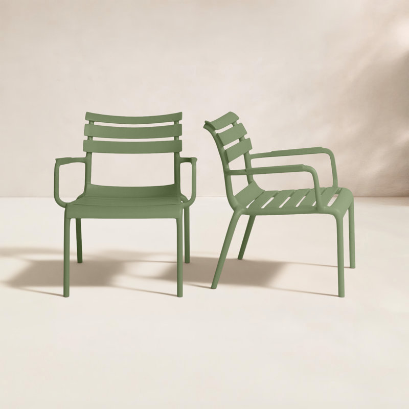 Fauteuil club d'extérieur Ruta Paris, Vert olive