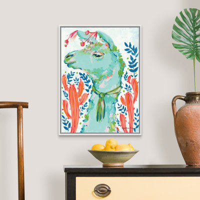 «Llama in the Desert» par Jessica Mingo - reproduction sur toile