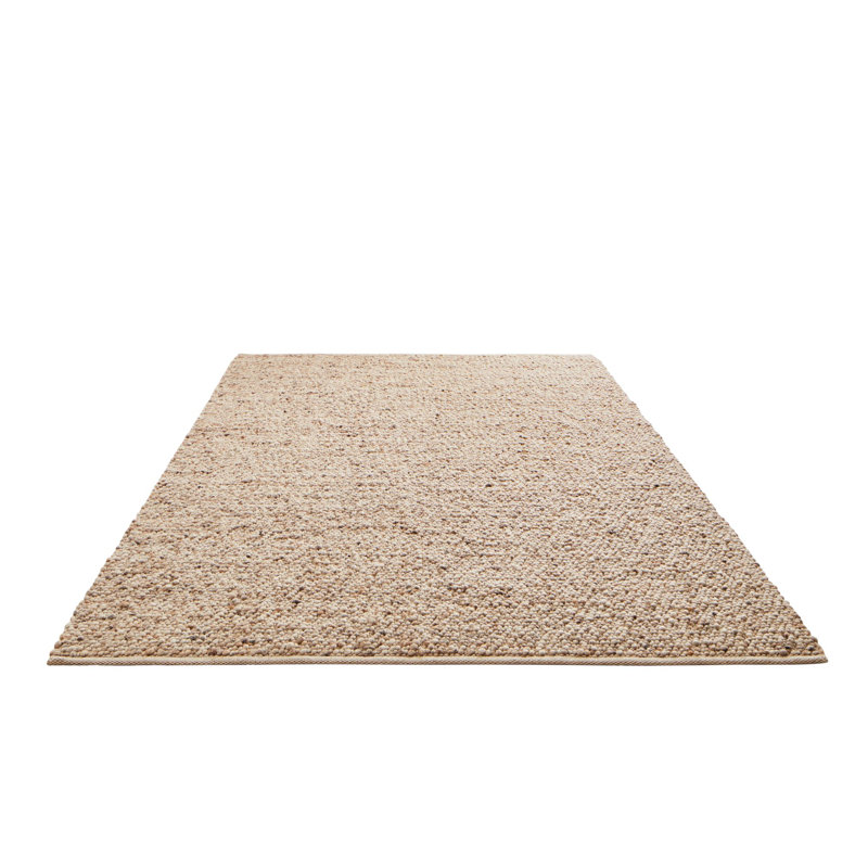 Areena Solid Colour Hand Woven Flatweave Area Rug, Rectangular 90 x 160cm