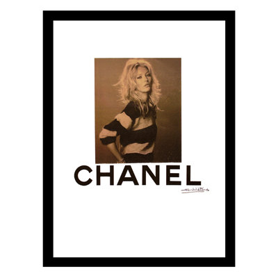 Kate Moss Designer Fashion Framed Print