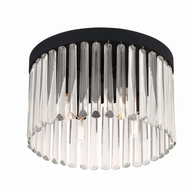 Plafonnier moderne doré 4 lumières Rowe, Noir