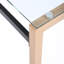 Kevon Glass Top Metal Base Dining Table