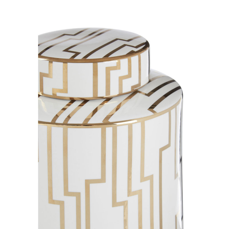 Ceramic / Porcelain Jar, 26cm H x 17cm W x 17cm D