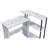 Rectangular Writing Desk With Side Shelf (Not Including Office Chairs)-682871619