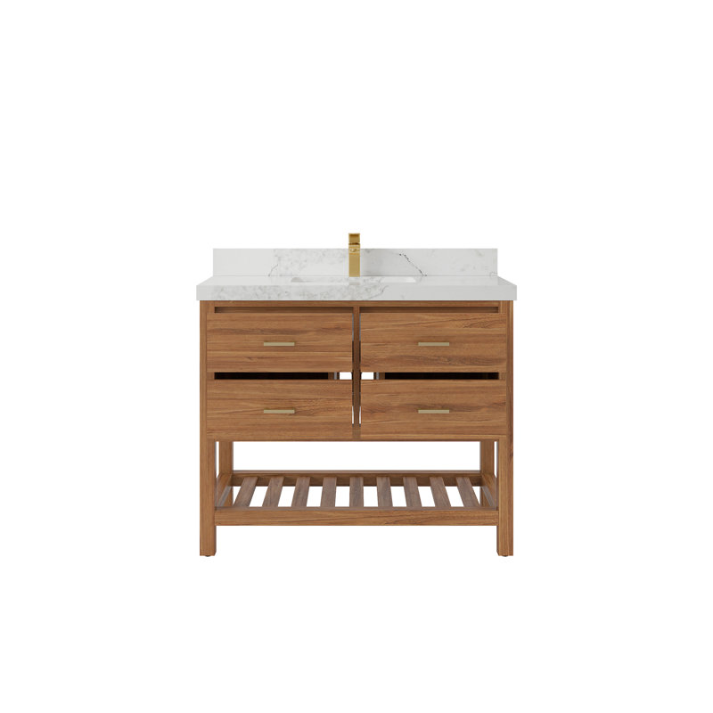 Ensemble de meuble-lavabo simple 42 po Parker, Calacatta Nuvo