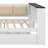 Wood Daybed With Storage Shelves, Upholstered Backrest,USB And Trundle-2070605909
