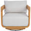 Chaise de patio pivotante en teck Nina