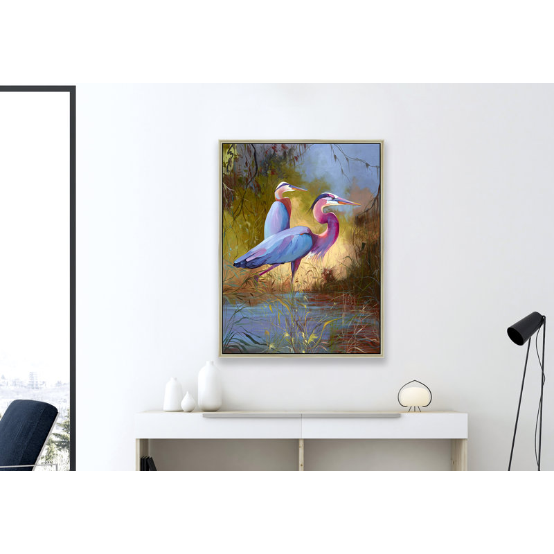 Birds, 74" H x 50" W, Light Gold