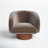 Dalli 85.09Cm Wide Velvet Swivel Barrel Chair-725827016-725827019