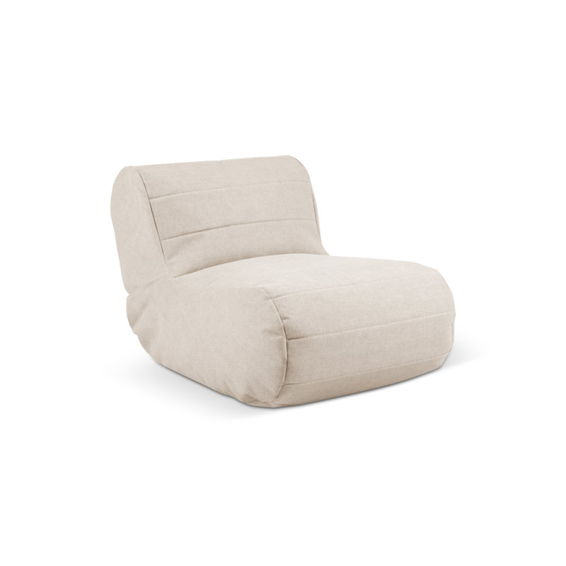 Outdoor Friendly Bean Bag Lounger, Beige