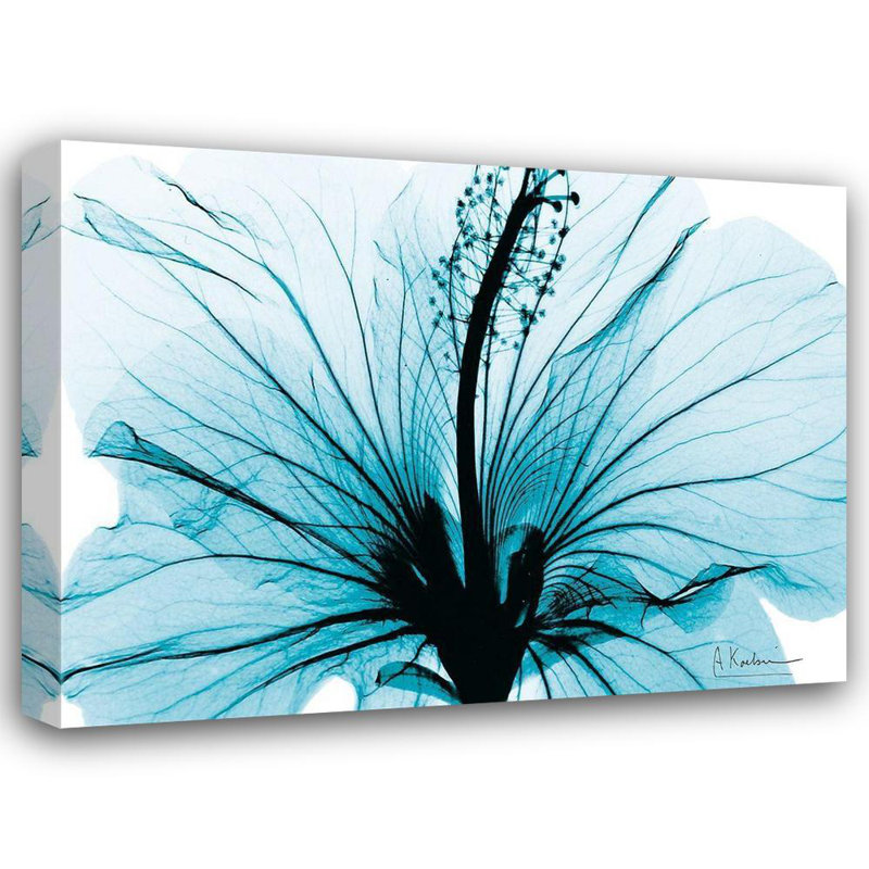 Art sur toile tendue, Winston Porter Koetsier, Albert, Aqua Hibiscus