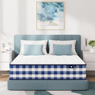 Noelani 10" Cooling Medium Hybrid Memory Foam Mattress with CertiPUR-US Certified Foam-10-Year Warranty by Alwyn Home