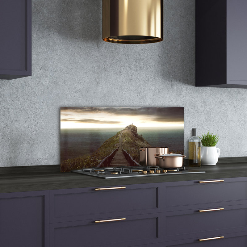 50cm W x 100cm L Glass Peel and Stick Panel