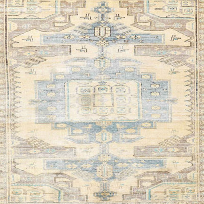 Tapis traditionnel beige / vert