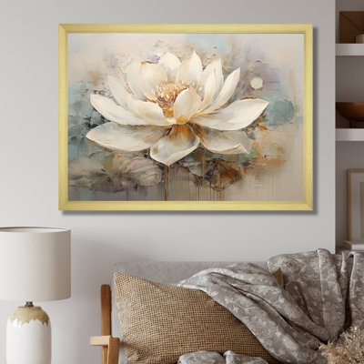 Antique Lotus Connection I - Print on Canvas