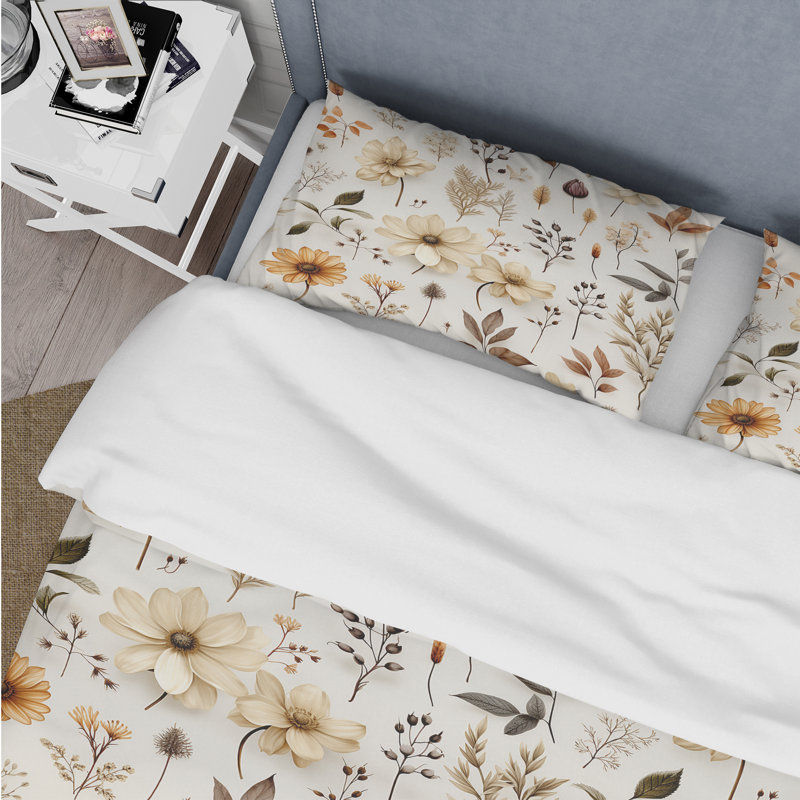 Ensemble de housse de couette Rustic Foliage - Plants, Housse de couette pour très grand lit et 2 très