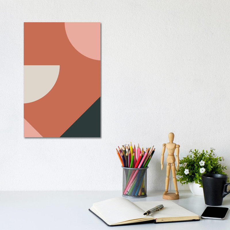 Orbit III Modern Geometric - Print on Canvas, Wrapped Canvas, 101.6 cm H x 66.04 cm W x 3.175 cm D