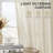 52''W Light Filtering Linen Curtains - Back Tab & Rod Pocket Top, 2 Panels Set-212203102