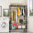 74.8" X 46.8" Rolling Garment Rack With Wheels-1508030653