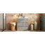 Meuble-lavabo 30 po avec lavabo en céramique et 2 tiroirs pleine extension, meuble-lavabo autoportant avec poignée libre à 45 °, glissières de tiroir à fermeture en douceur-126271307