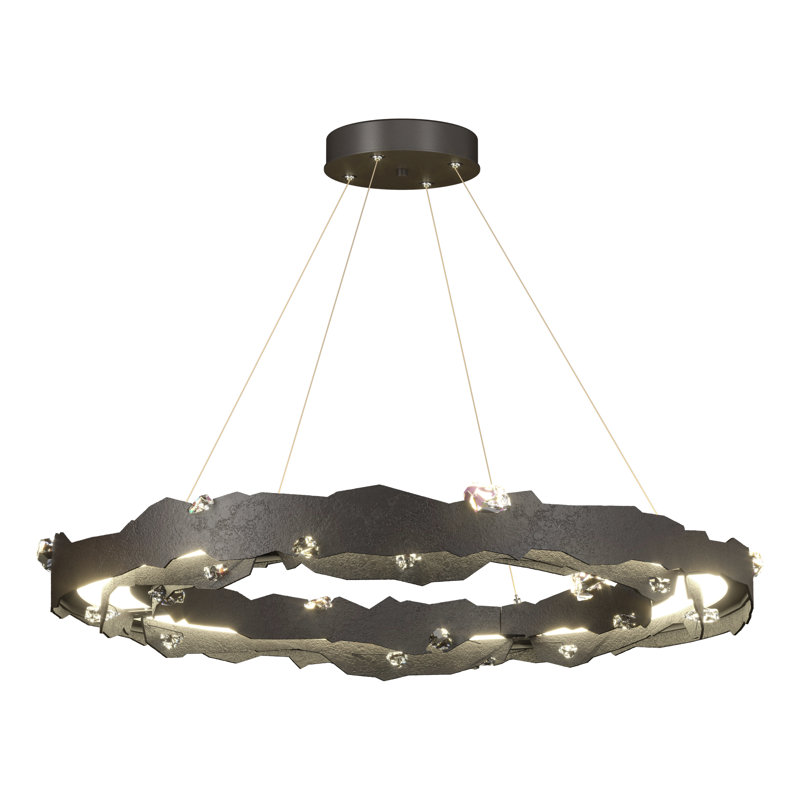 Lustre à DEL Trove Wagon Wheel, Bronze huilé