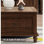 Table basse en bois massif vieilli